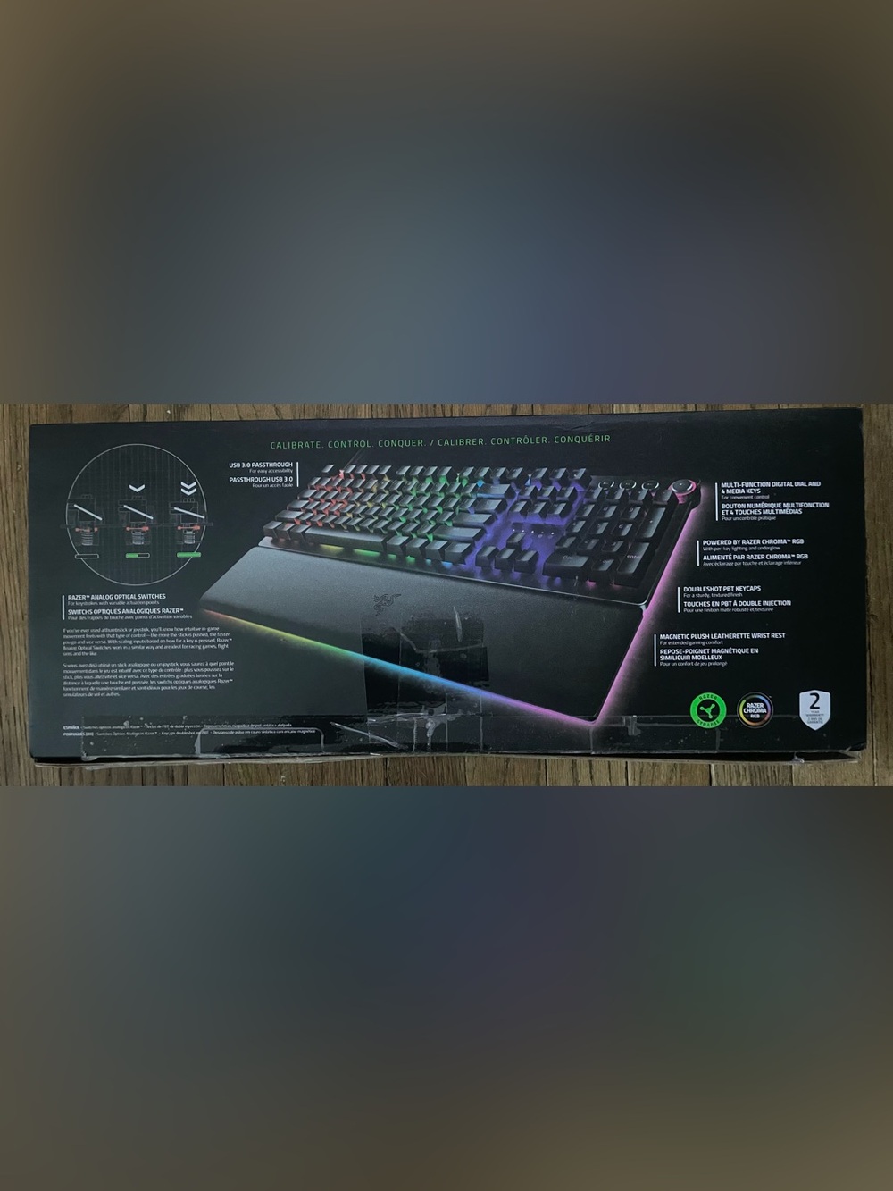 Open Box Razer Huntsman V2 Analog Optical Gaming Keyboard - Picture 2 of 8